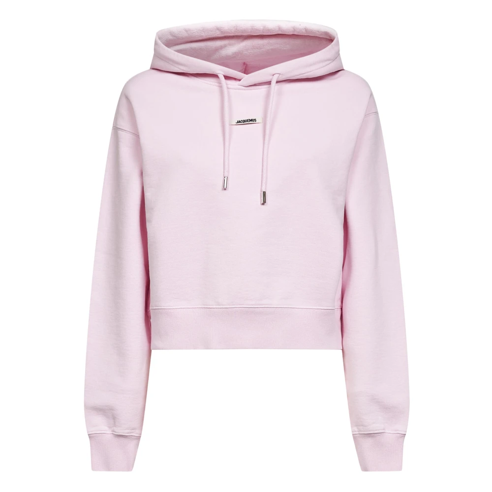 Jacquemus Women's Pink Gros Grain Hoodie - Hoodies - M - Sweatshirts & Hoodies
