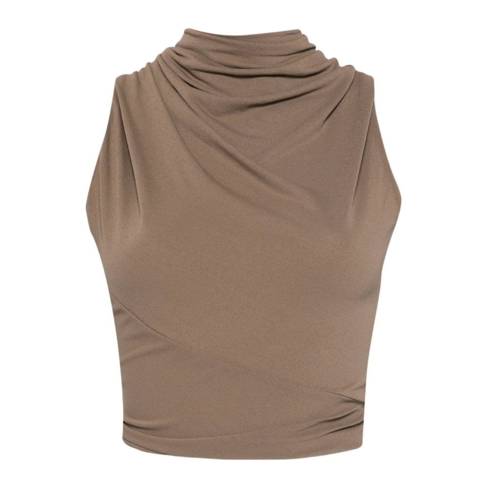 Rick Owens Poppy Gebreide Top Brown Dames