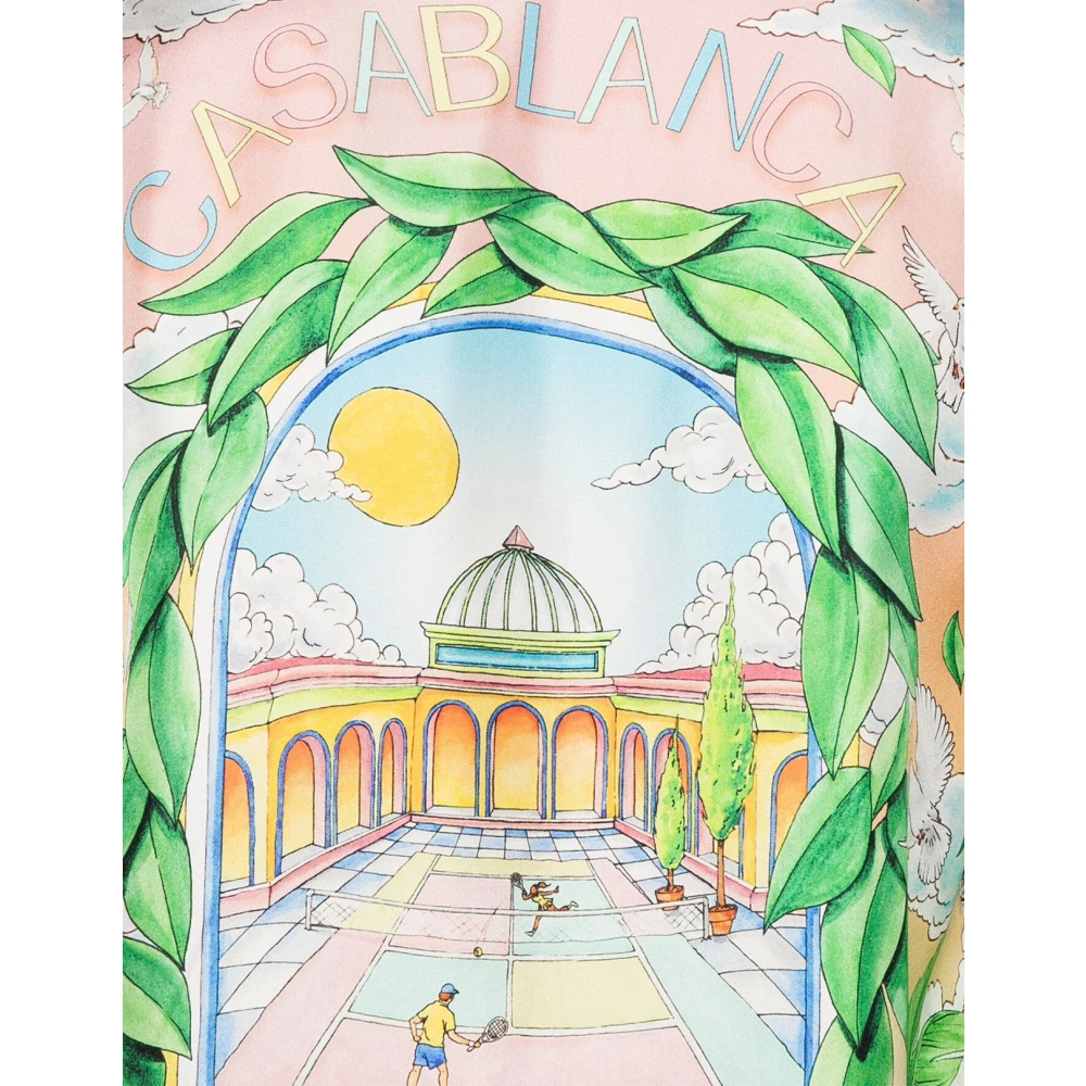 Casablanca Ideale Zijden Shirt MultiKleur Multicolor Heren