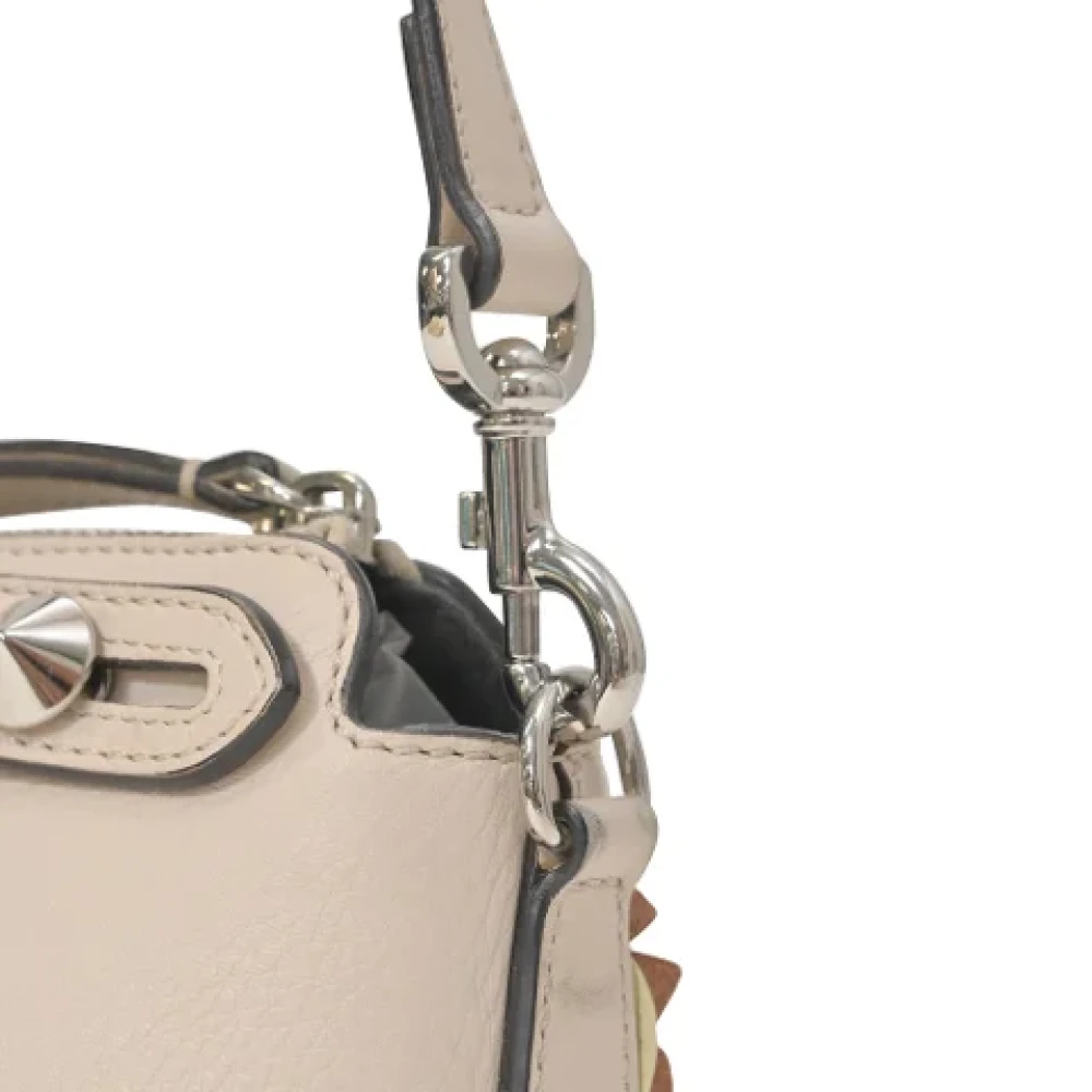 Fendi Vintage Pre-owned Leather fendi-bags Beige Dames