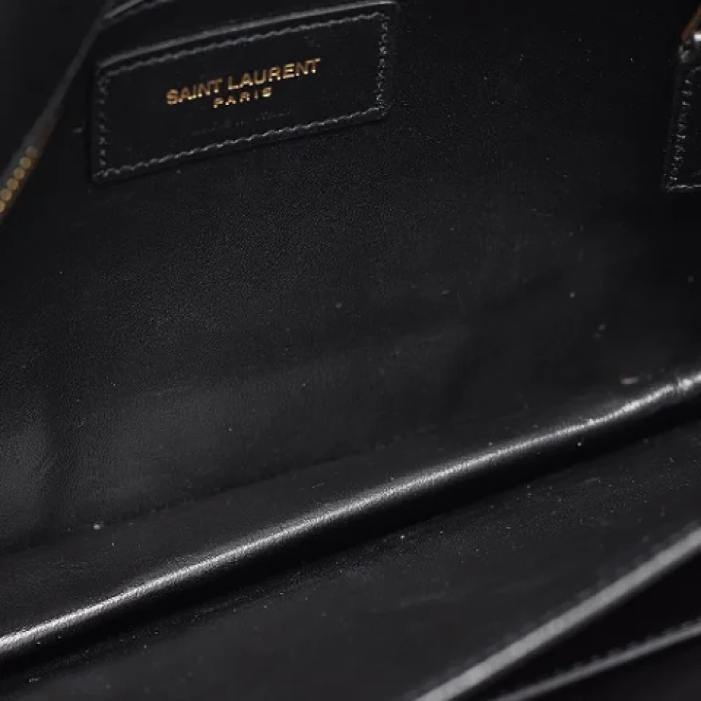 Yves Saint Laurent Vintage Pre-owned Leather shoulder-bags Black Dames