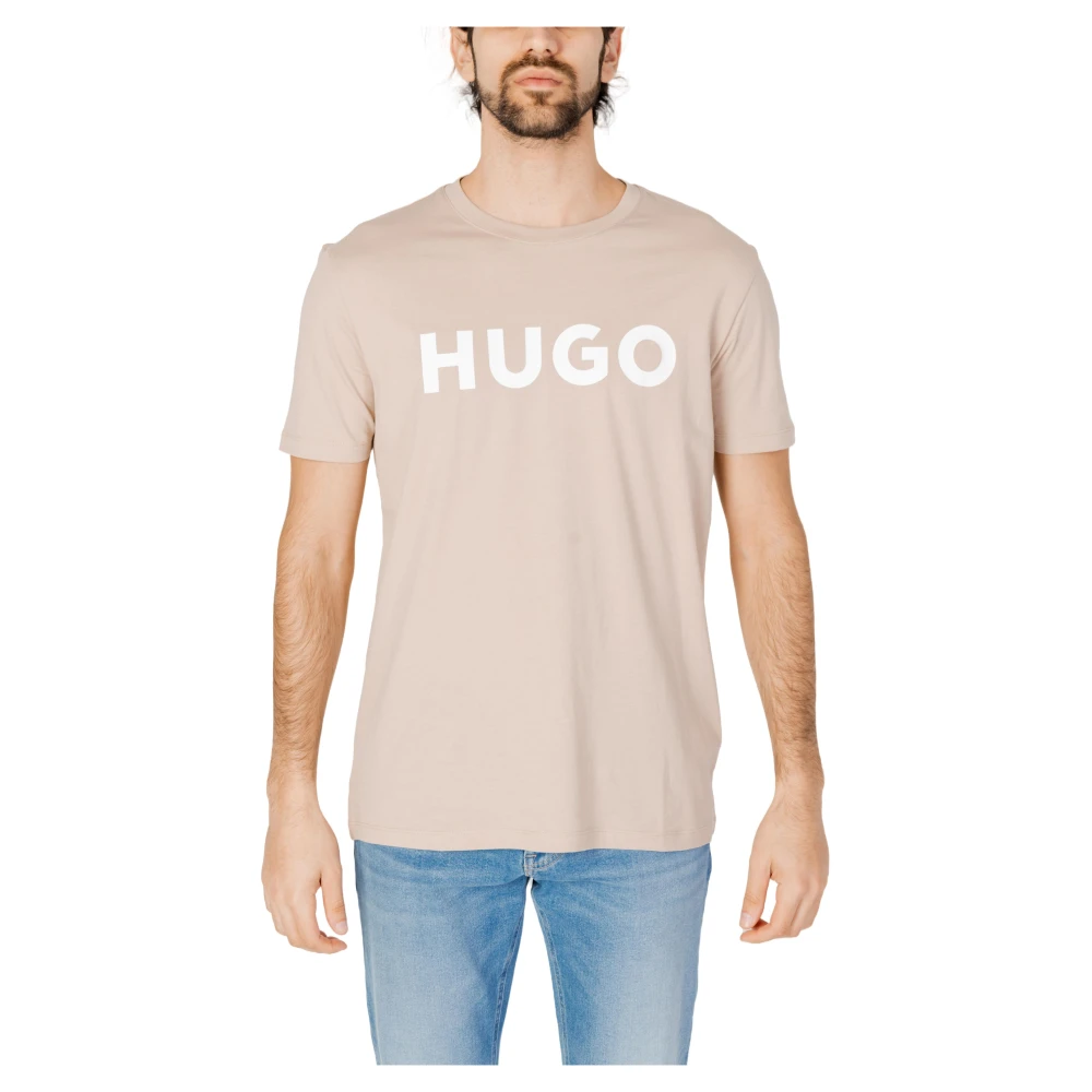 Hugo Boss Heren T-Shirt Lente Zomer Collectie Beige Heren