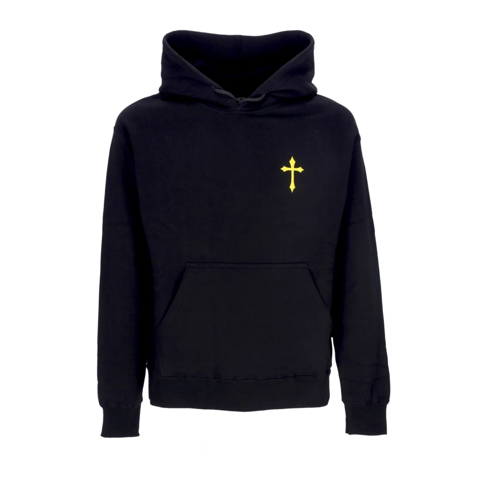 Propaganda Black Hoodies, Male, Xl, Snake Print Hoodie Men