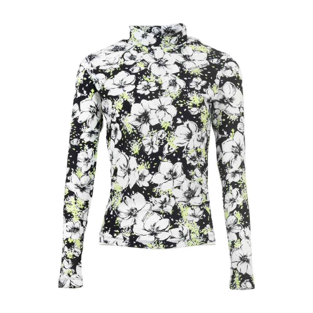 Moschino Gedrukt Polo Shirt met Merkvermeldingen Multicolor Dames