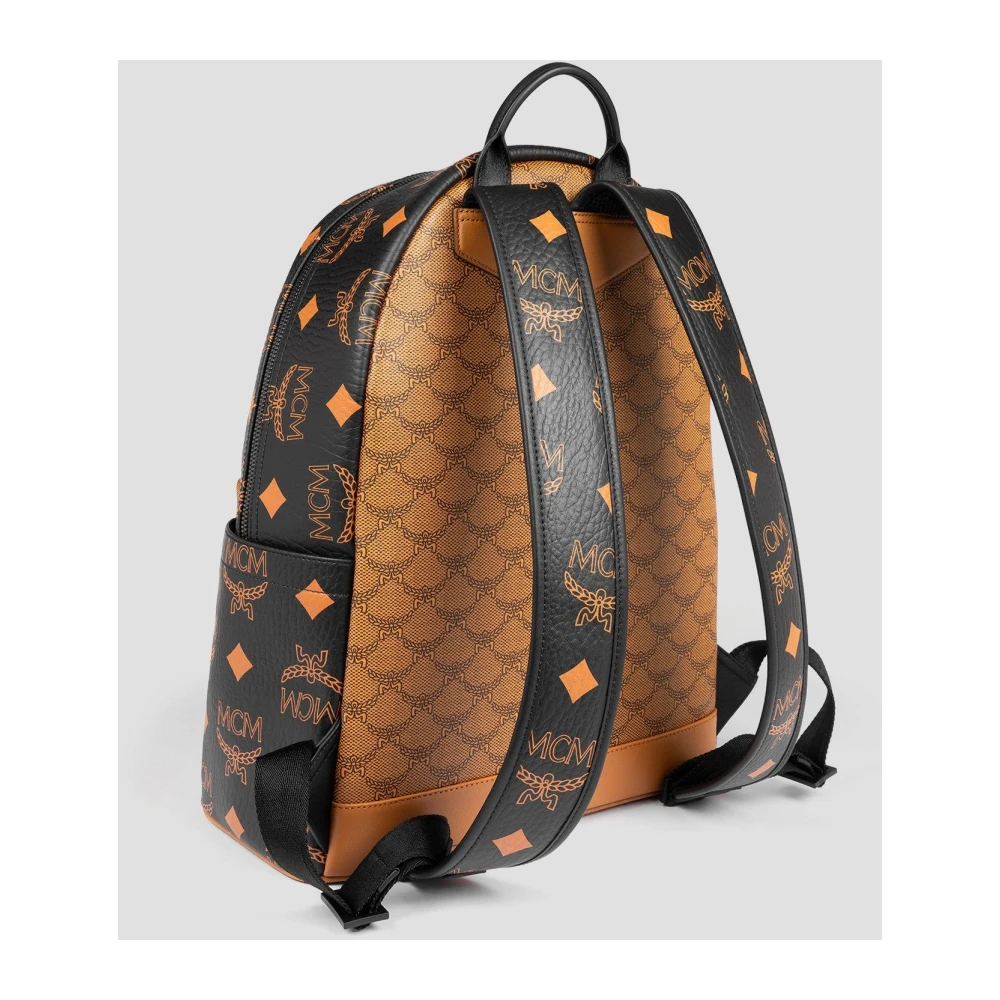 MCM Stark Rugzak in Monogram Mix Brown Dames