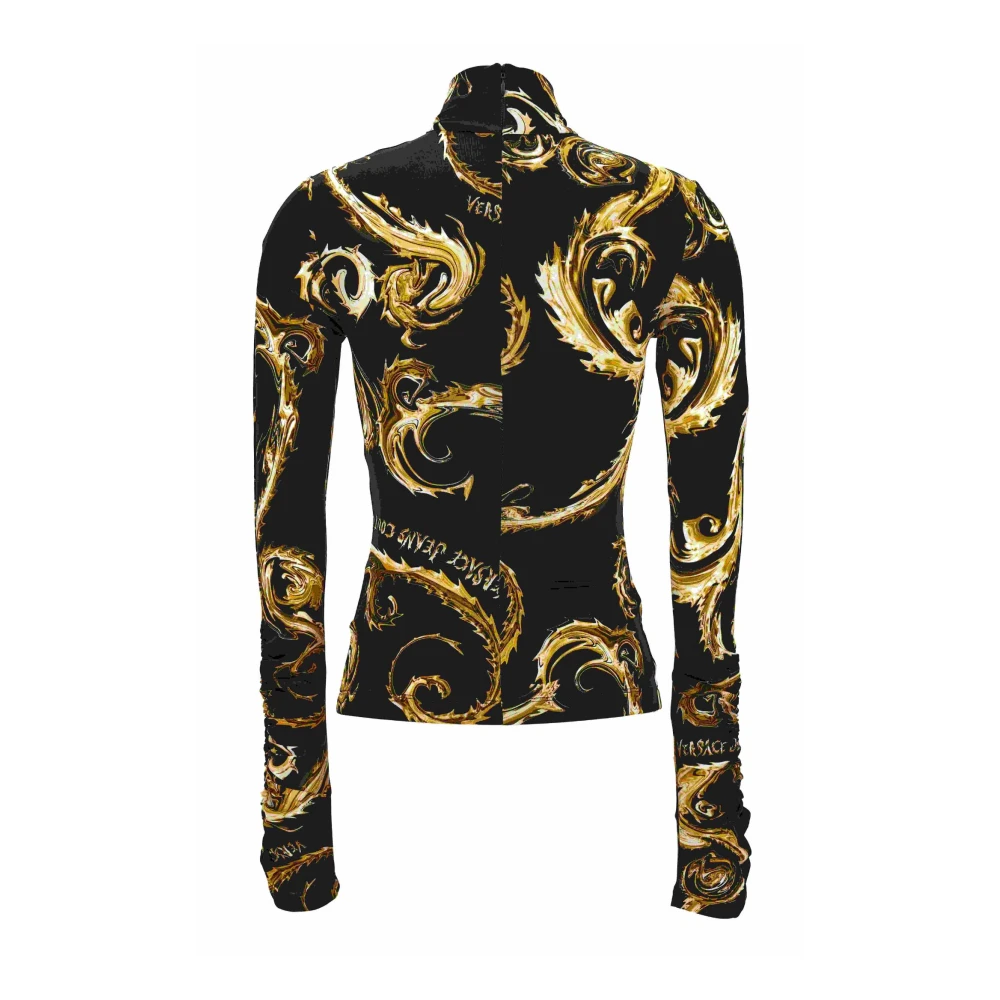 Versace Jeans Couture T-shirts en Polos Black Dames
