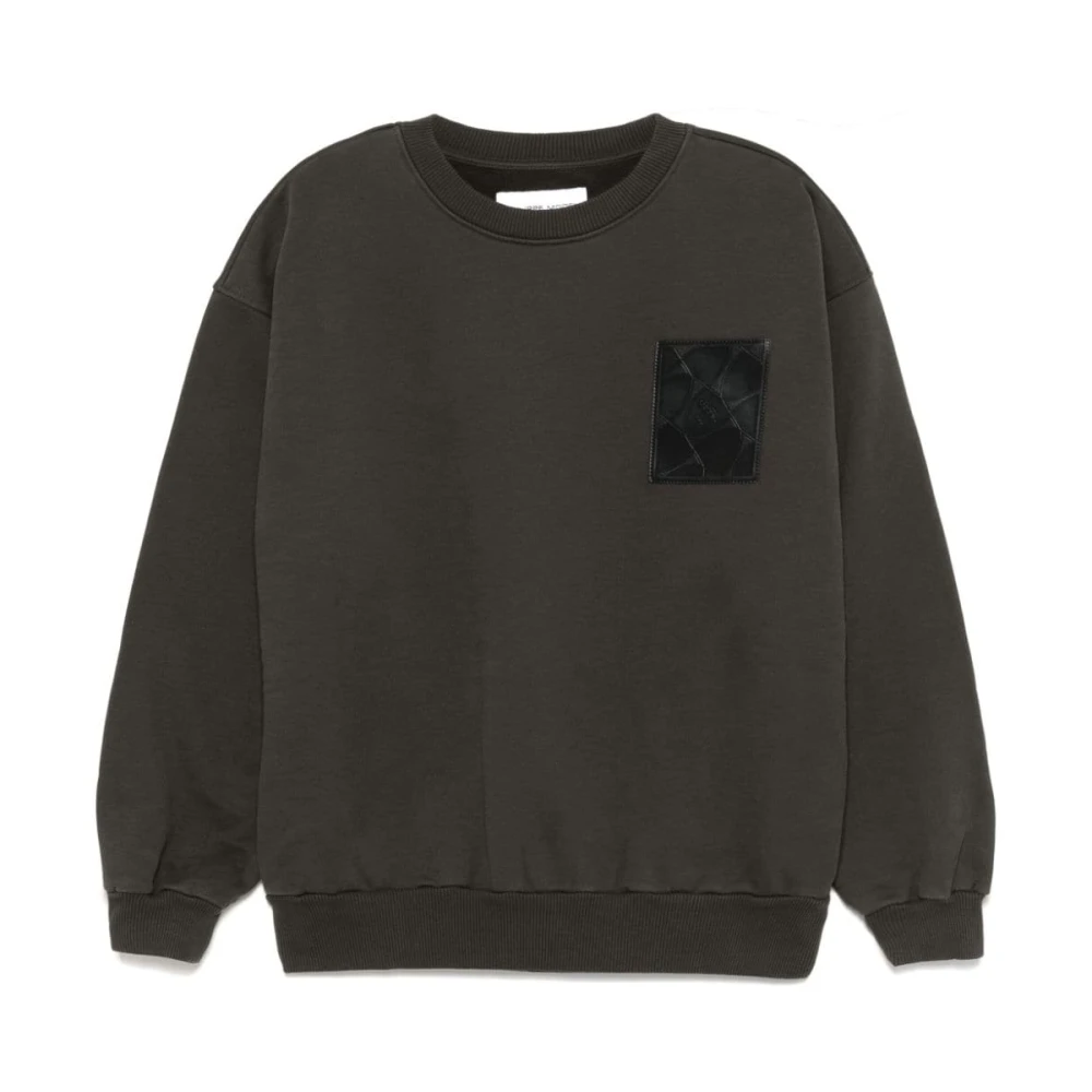 Philippe Model Grijze Katoenen Sweatshirt met Voorpatch Gray Heren