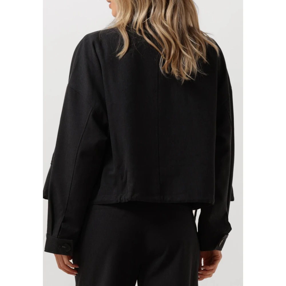 Suncoo Grijze Elegante Jas voor Vrouwen Black Dames
