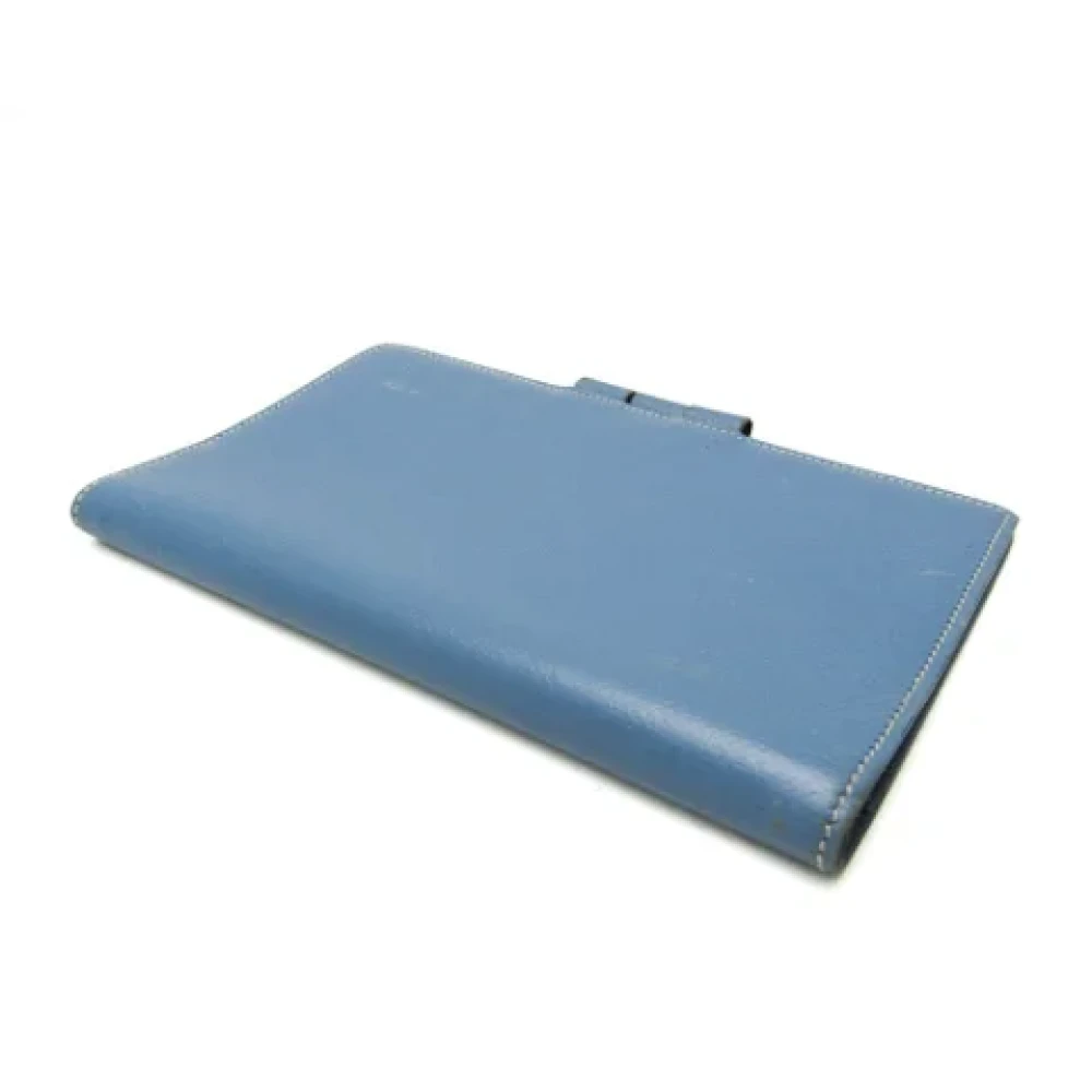 Hermès Vintage Pre-owned Leather home-office Blue Dames