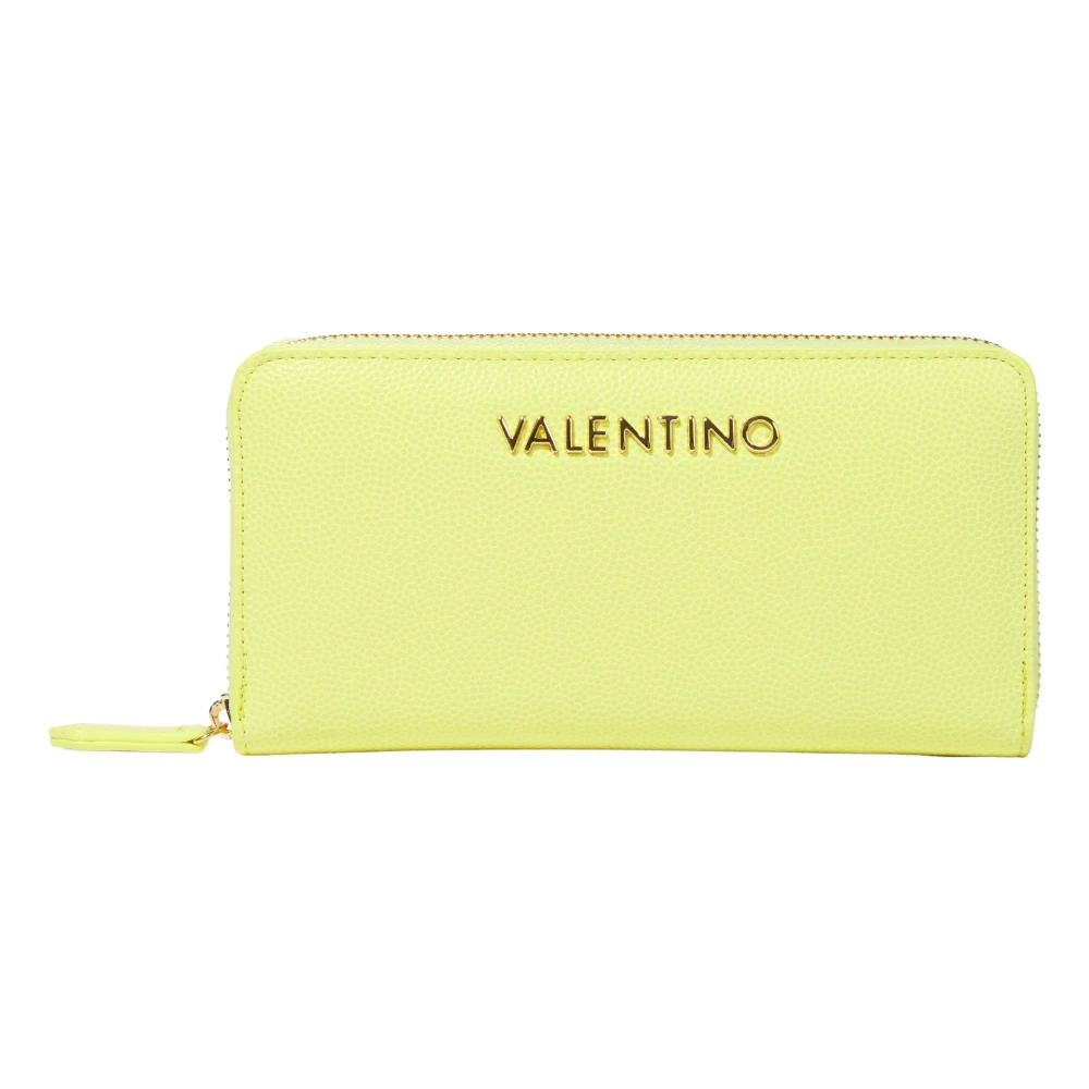 Valentino Unisex Yellow Divina Zip Around Wallet