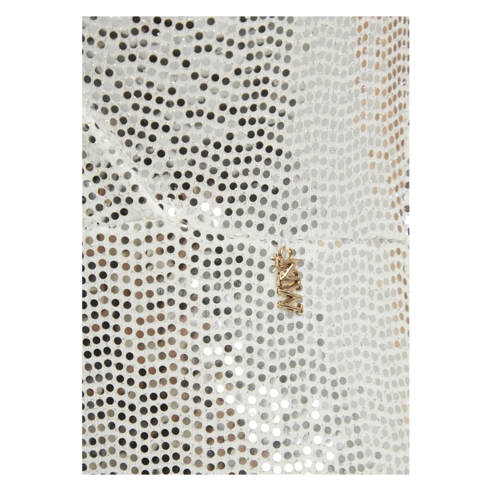 Nicowa Elegante Jersey Jurk met Pailletten Gray Dames