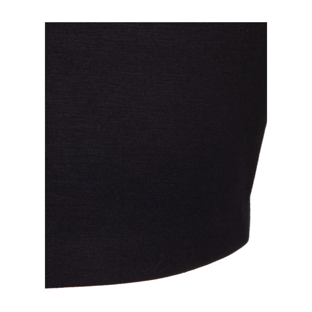 Max Mara Tijdloze Zwarte Ronde Hals Top Black Dames