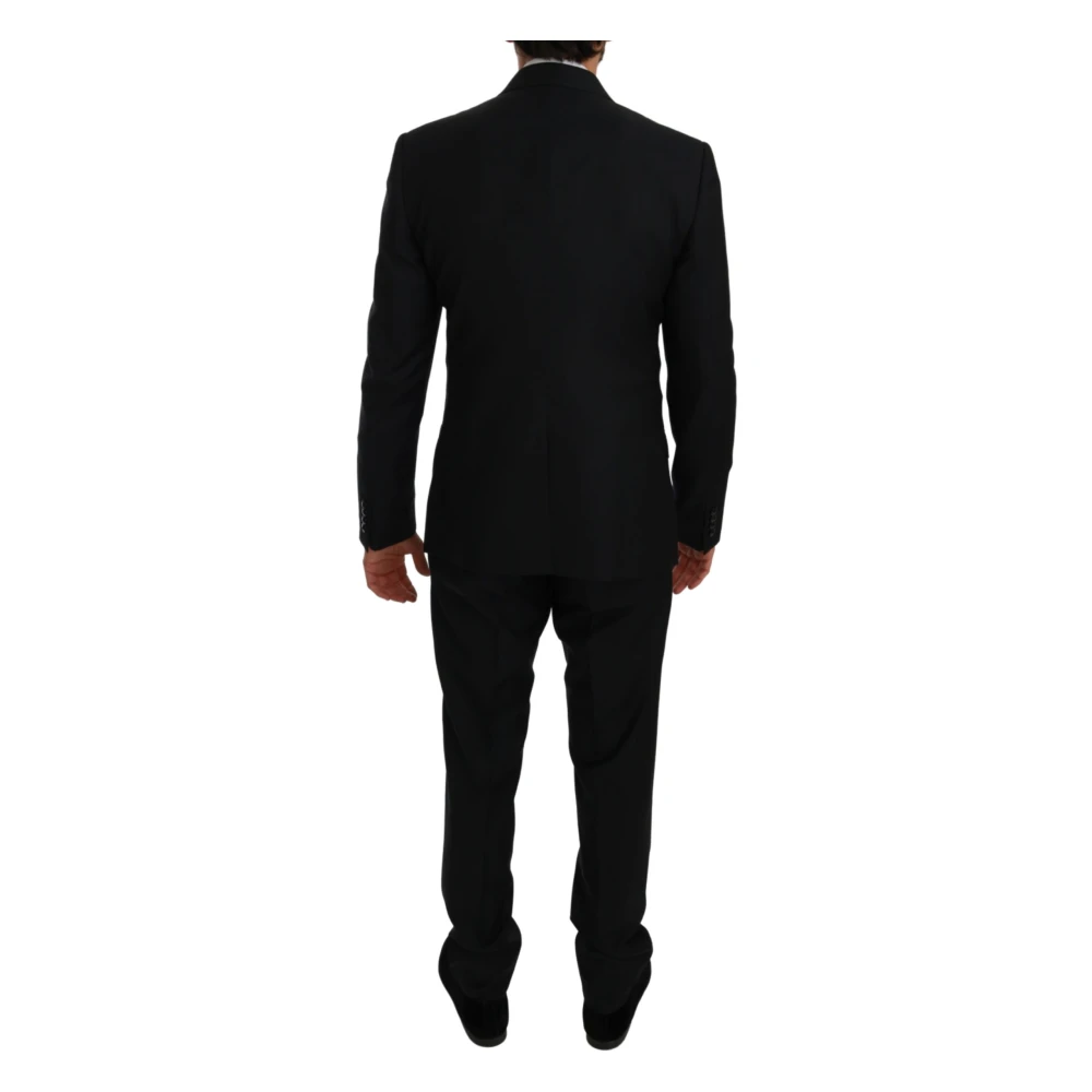 Dolce & Gabbana Blue Double Breasted 3 -delige Martini Suit Blue Heren