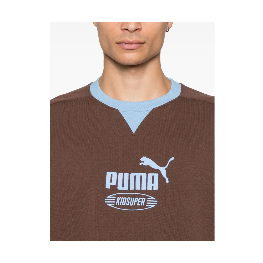 Puma Kidsuper Studios Color-Block Sweater Brown Heren