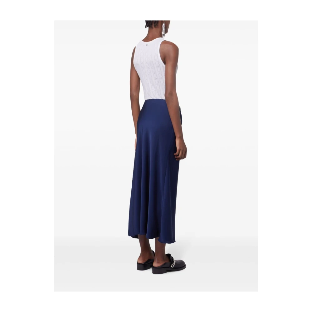 Paco Rabanne Lange Rok in Trendy Stijl Blue Dames