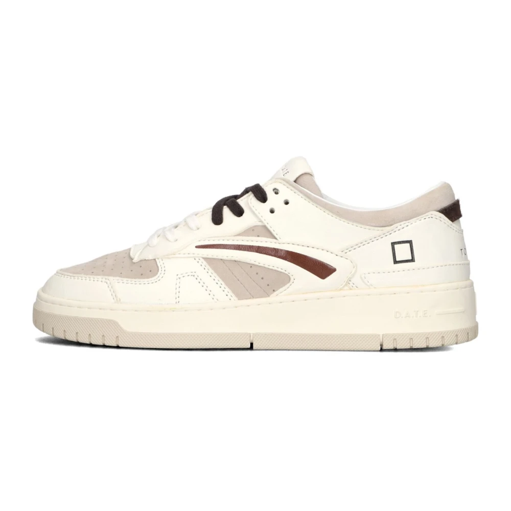 D.a.t.e. Herr Beige Skor 43 Eu, Bomull, Torneo Sneakers