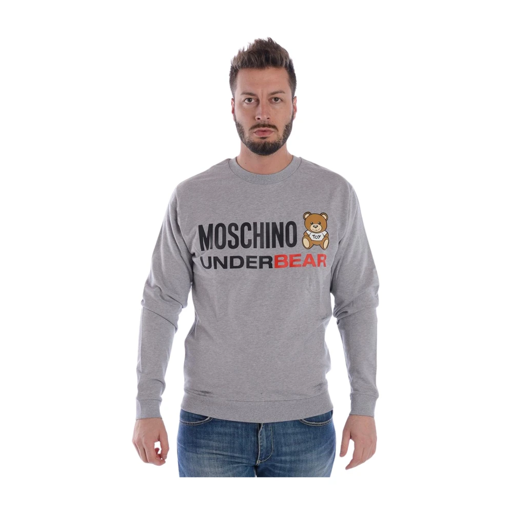 Moschino Men's Gray Sweatshirt Hoodie - Sweatshirts - Xs - Sweatshirts & Hoodies