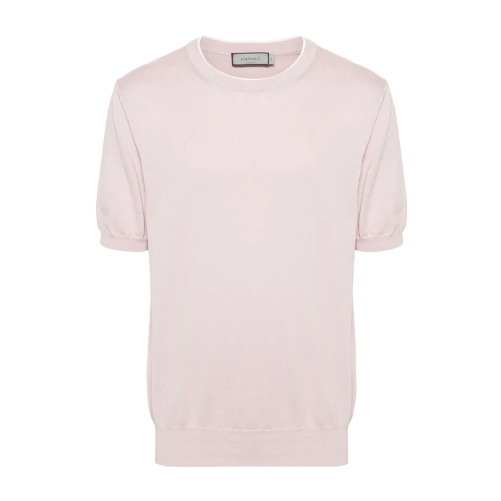 Canali T-Shirts Pink Heren
