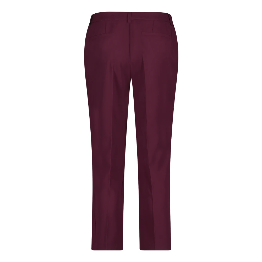 Betty Barclay Klassieke zakelijke broek met vouw Purple Dames