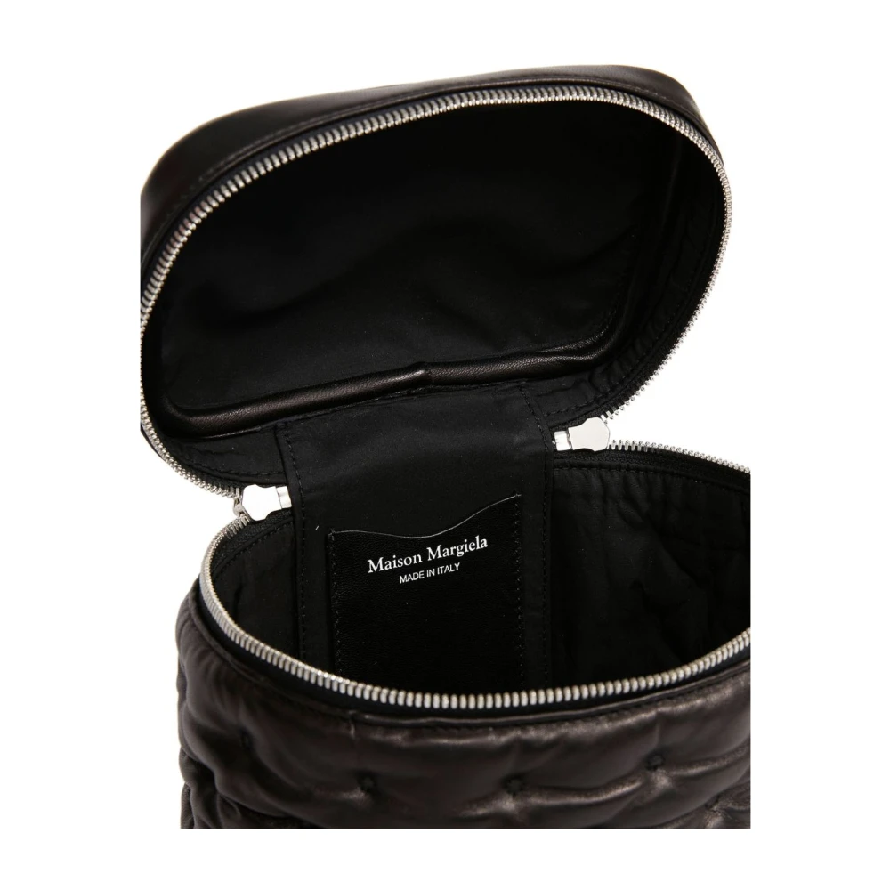 Maison Margiela Zwarte Glam Slam Leren Handtas Black Dames