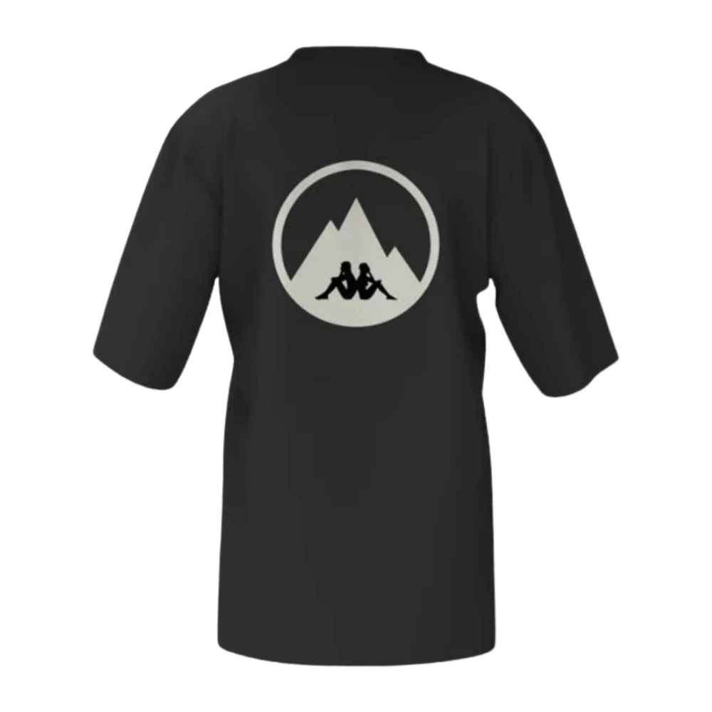 Kappa Korte Mouw T-shirt Black Heren