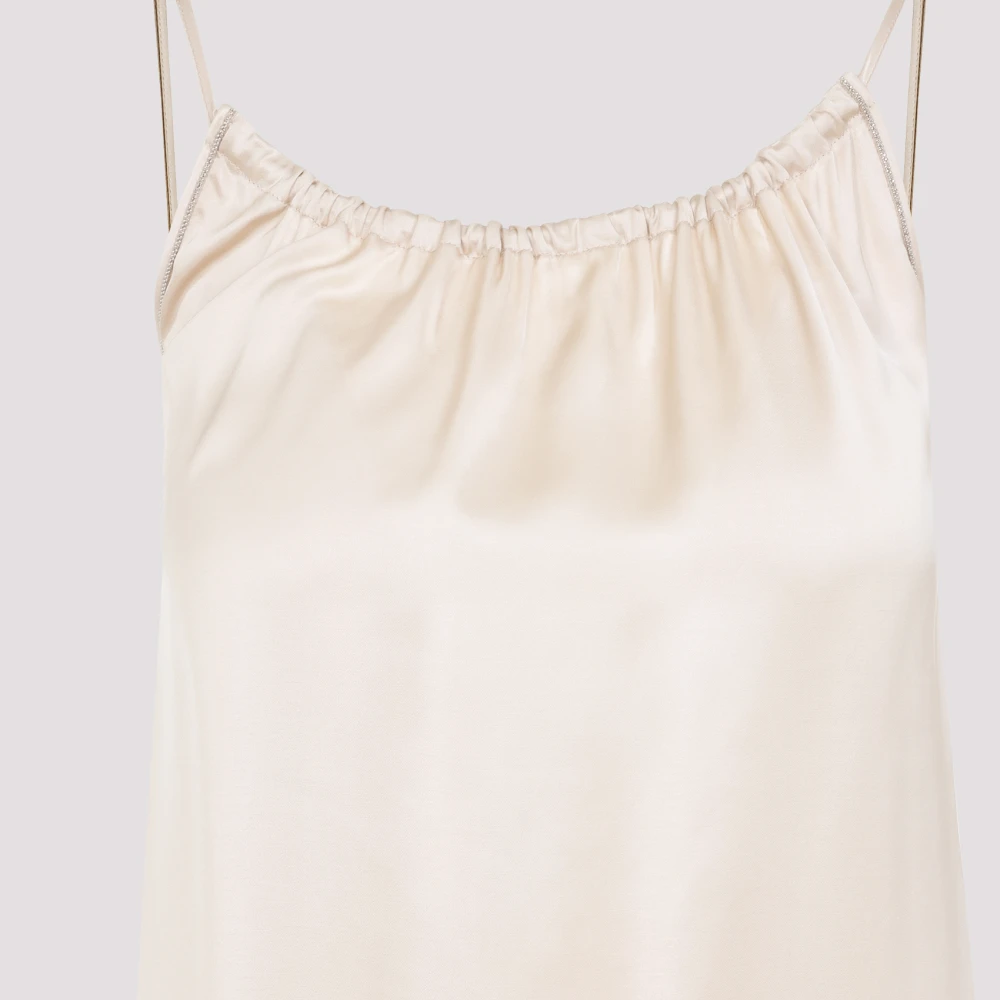 PESERICO Elegante Nude & Neutrals Jurk Beige Dames