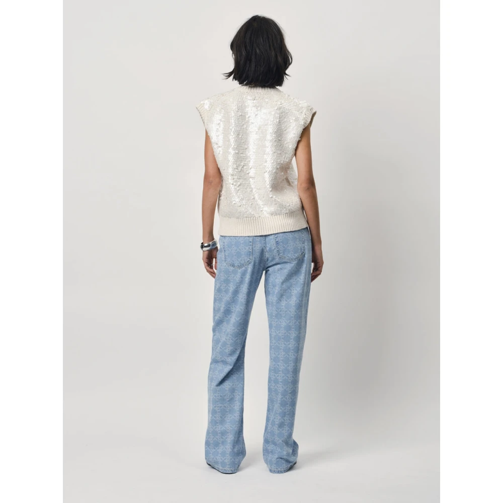Dante 6 Paillettrui in Botercrème Beige Dames