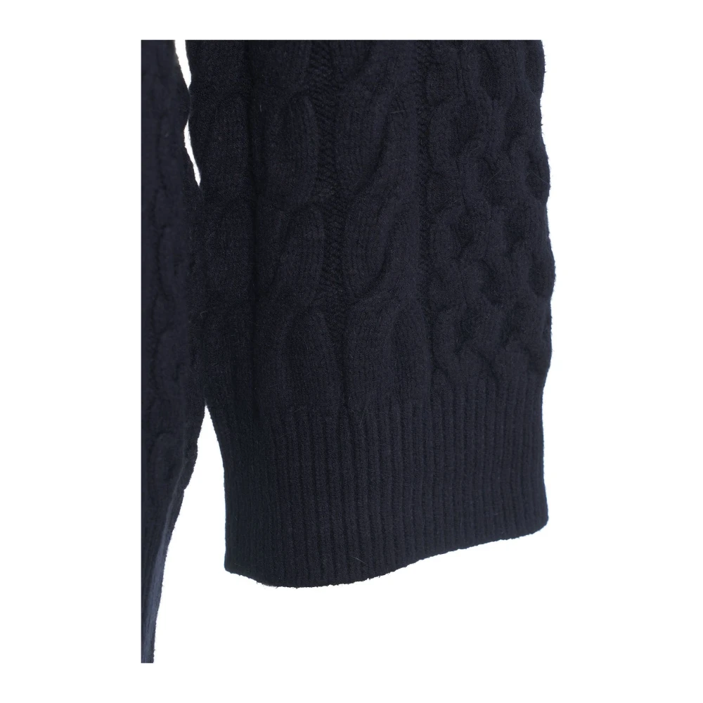 Kaos Blauwe Cable Knit Sweater Aw24 Blue Dames