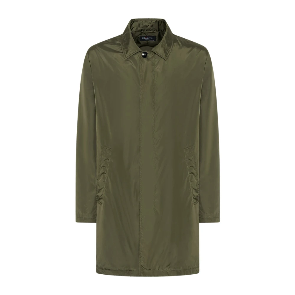 Kiton Innovativ tekniskt tyg trenchcoat Green, Herr