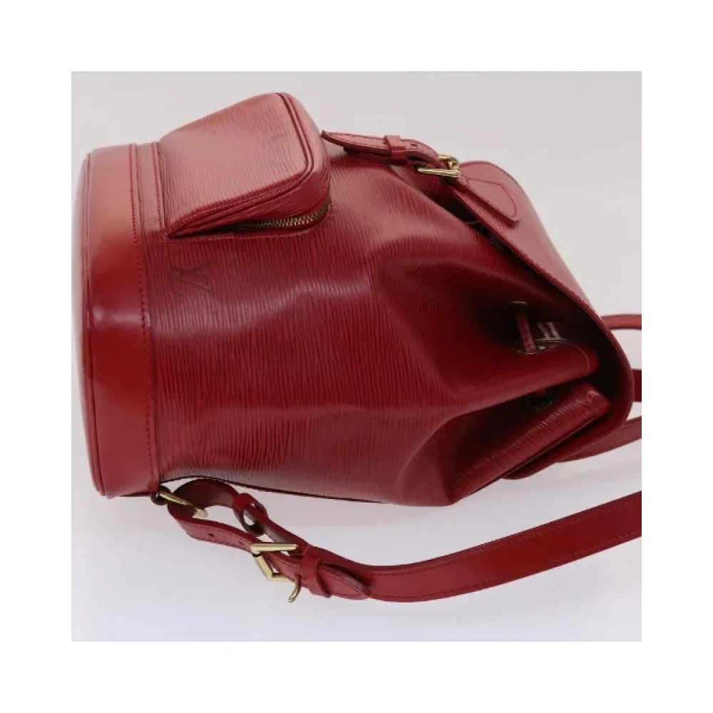 Louis Vuitton Vintage Pre-owned Leather backpacks Red Dames