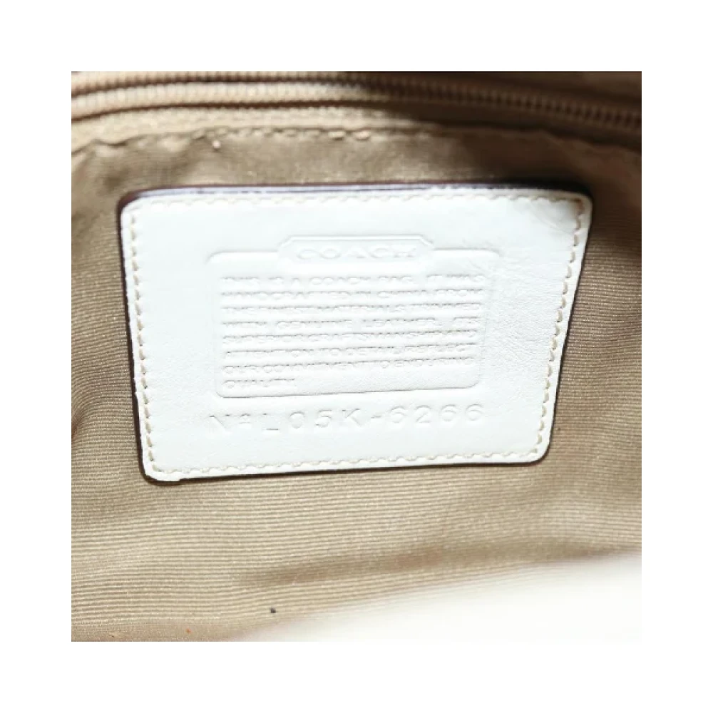 Coach Pre-owned Canvas shoulder-bags Beige Dames