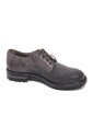 chaussure-vintage-en-daim-gris-fonce