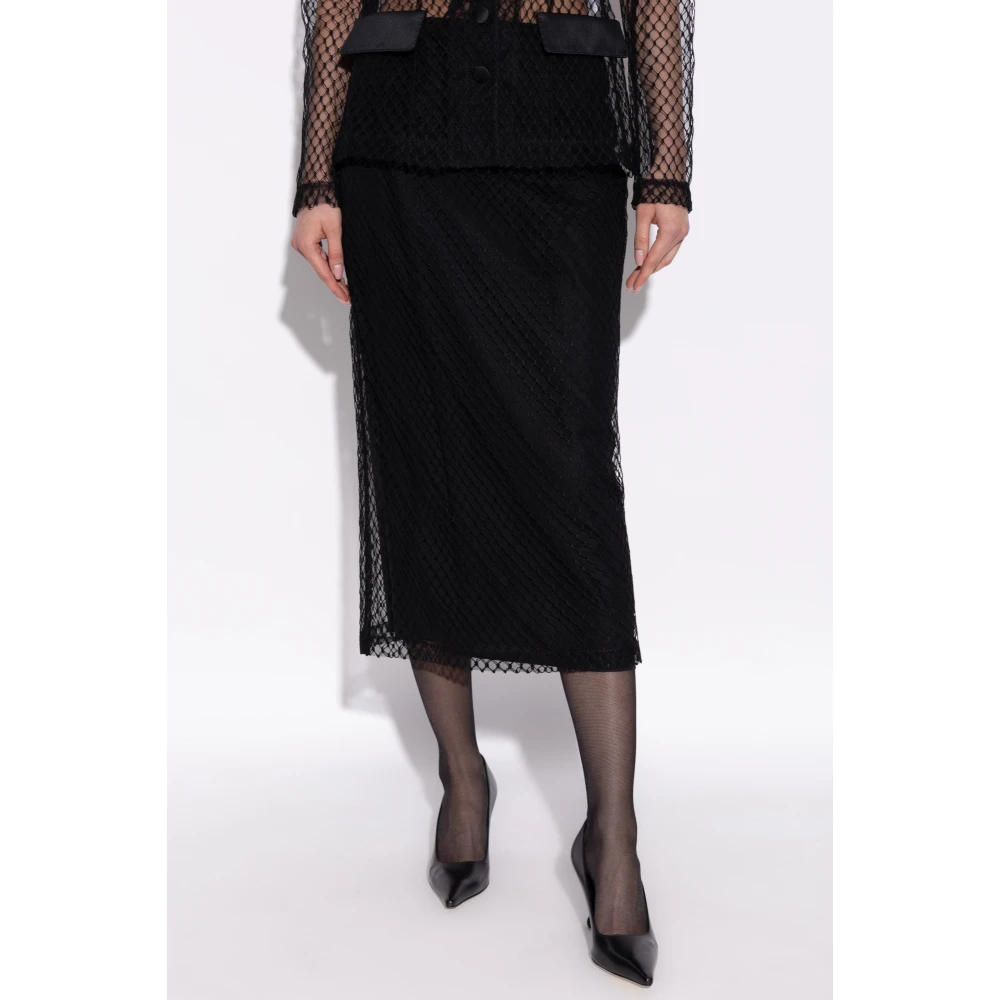Dolce & Gabbana Rok met afneembare buitenlaag Black Dames