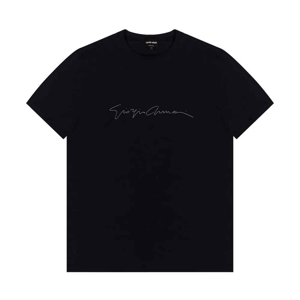Giorgio Armani Uomo Blu - Logo T-Shirt - Tops - 2XL