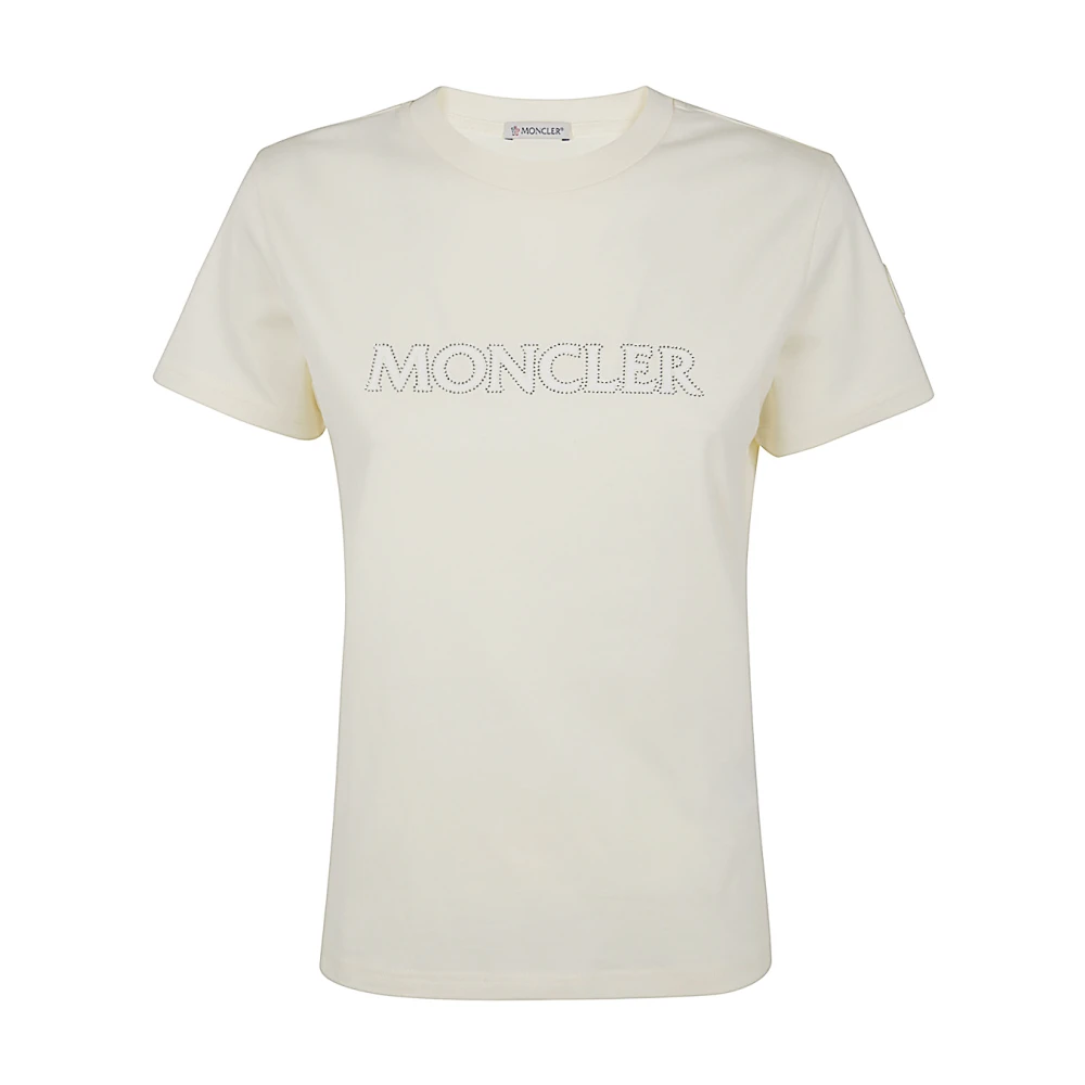 Moncler Witte korte mouwen trui White Dames