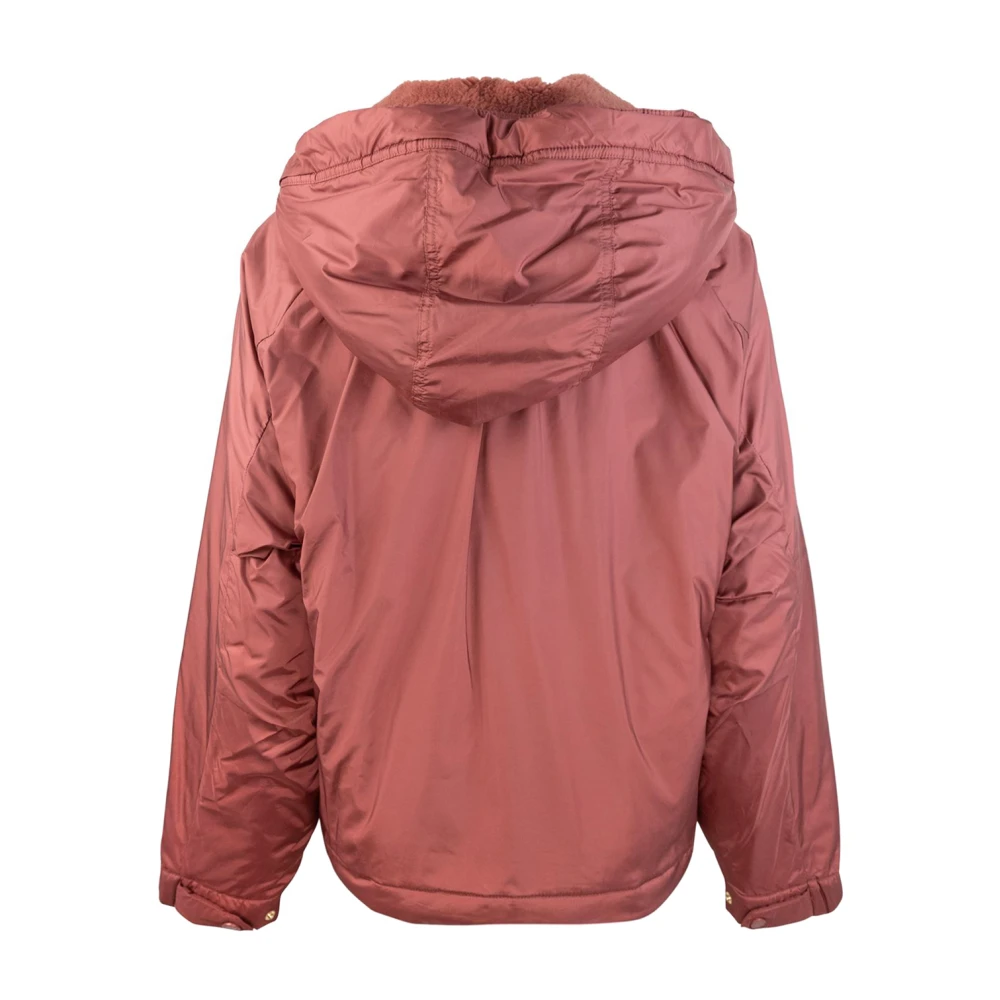 Max Mara Omkeerbare windjack Kamel-zijde mix Red Dames