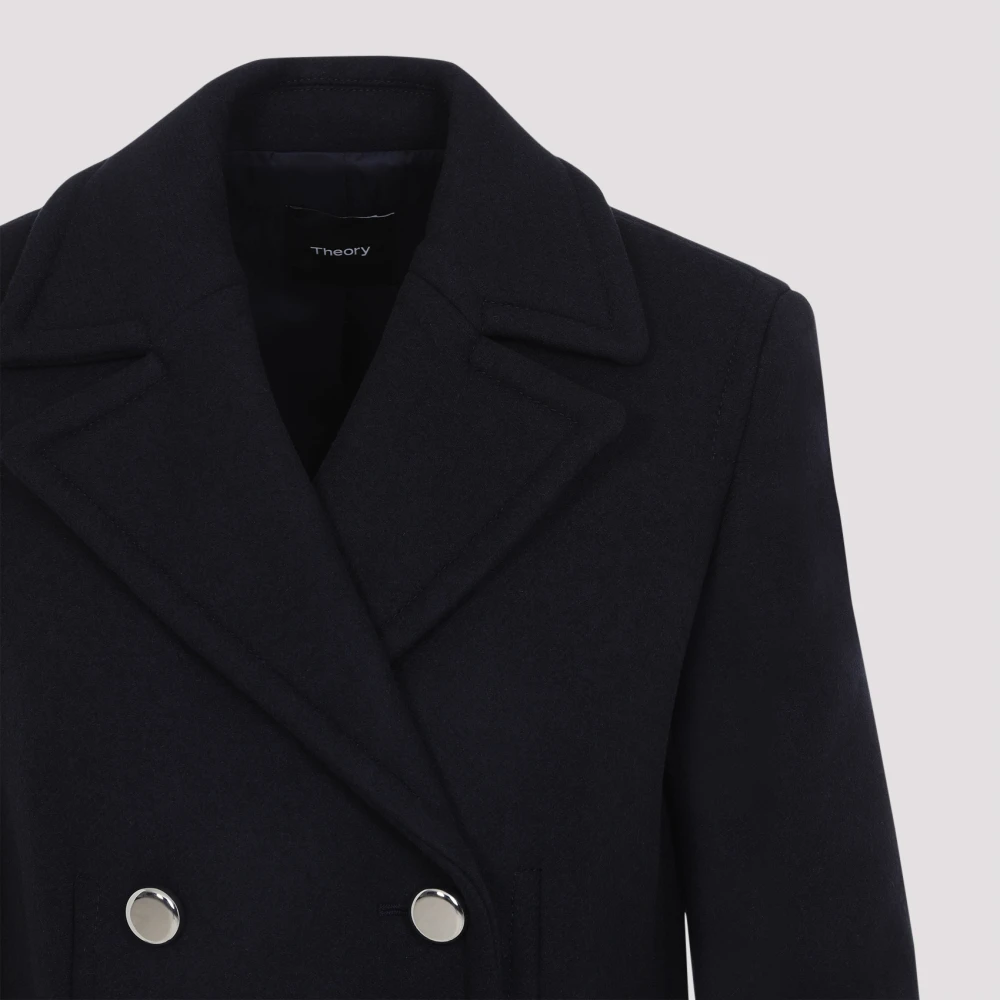 Theory Klassieke Baltische Peacoat Black Dames