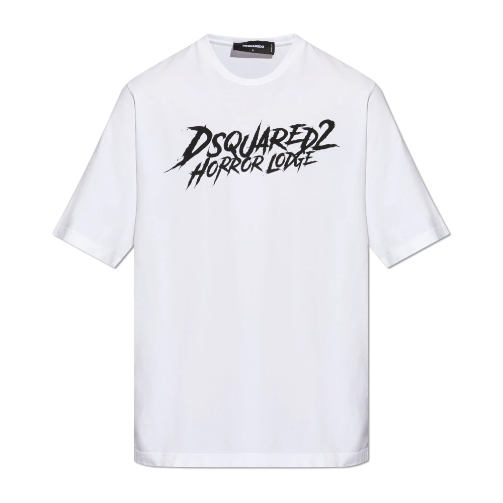 Dsquared2 T-shirt met logo White Heren
