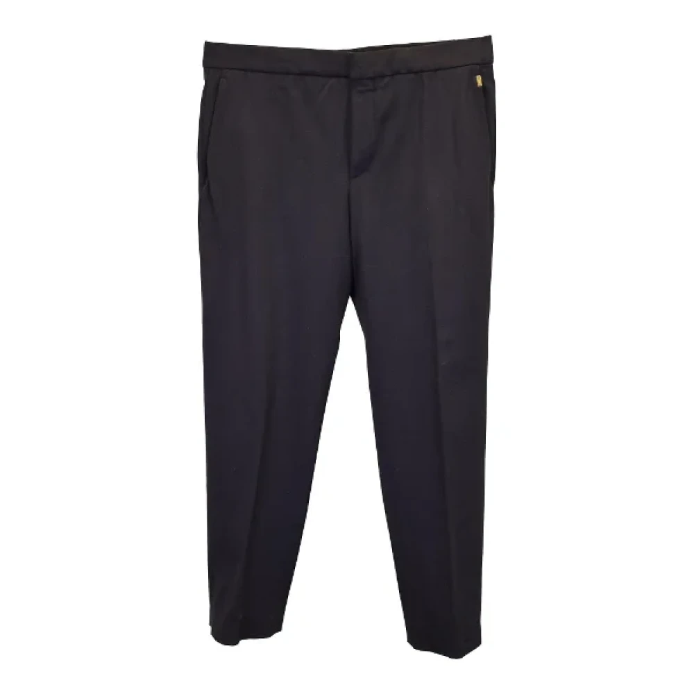 Chloé Pre-owned Wool bottoms Black Dames