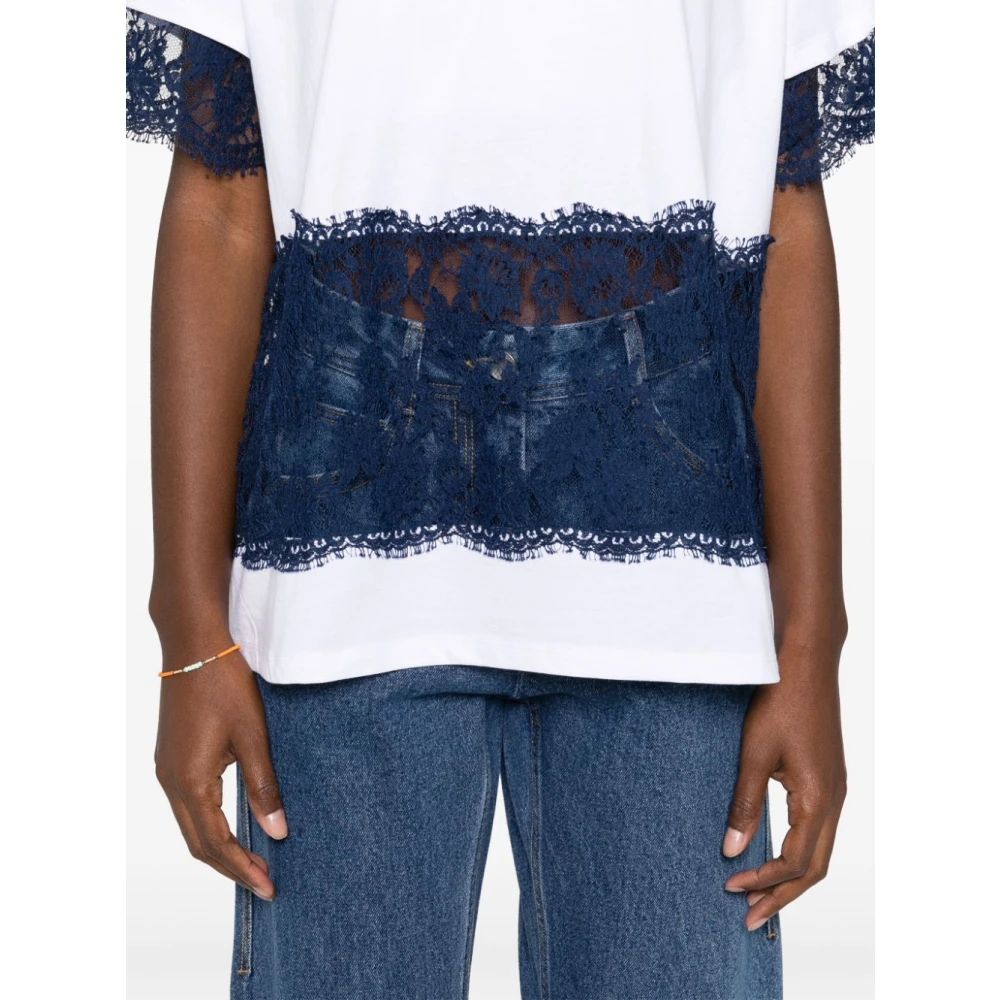 Ermanno Scervino Witte Casual T-shirt voor Mannen White Dames