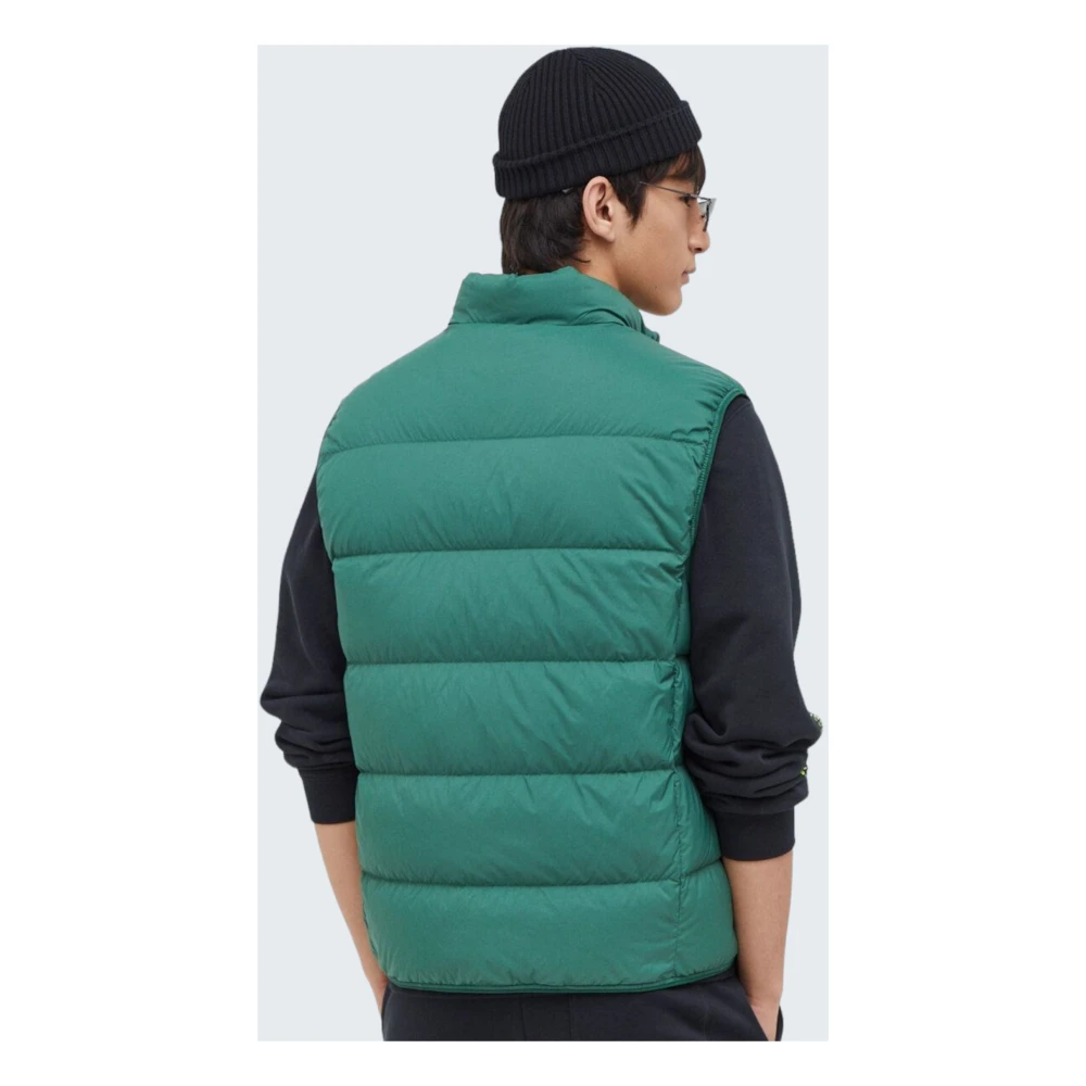 Tommy Jeans Groene Court Mouwloze Jas Green Heren