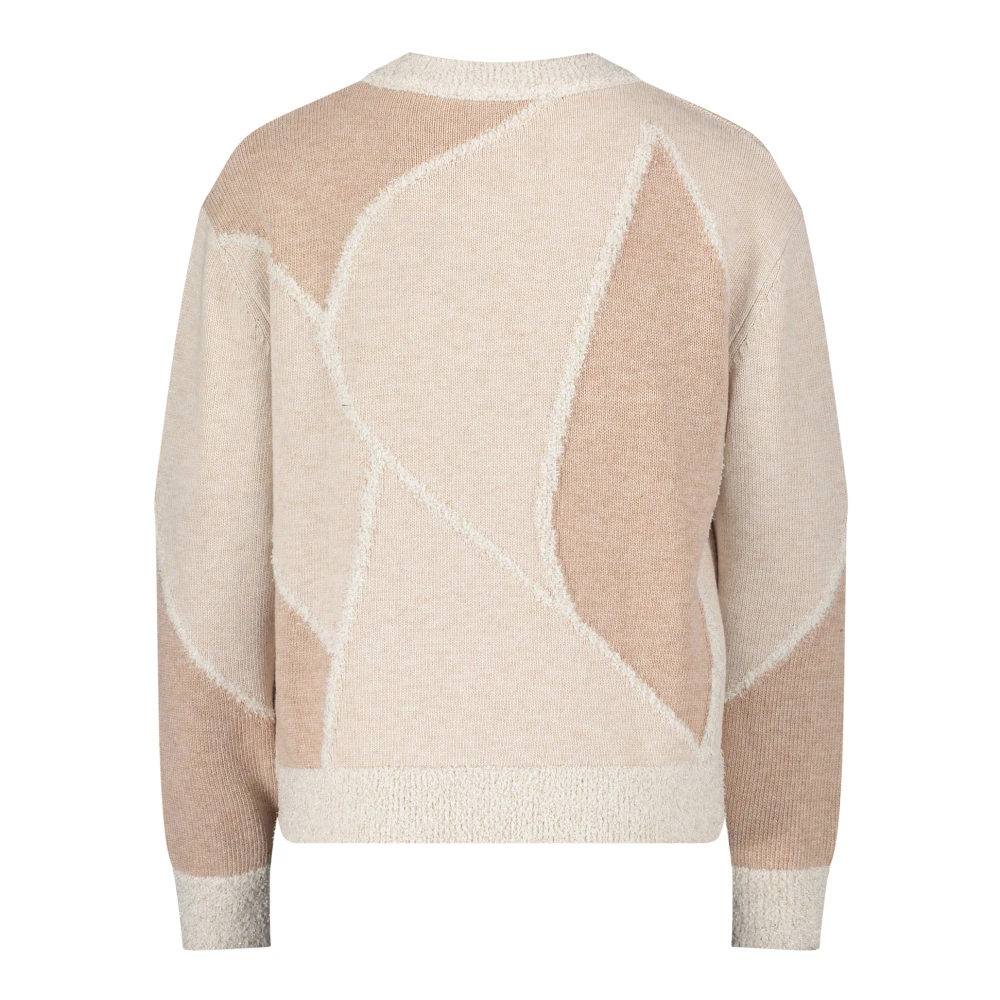 Betty & Co Intarsia Gebreide Trui Multicolor Dames