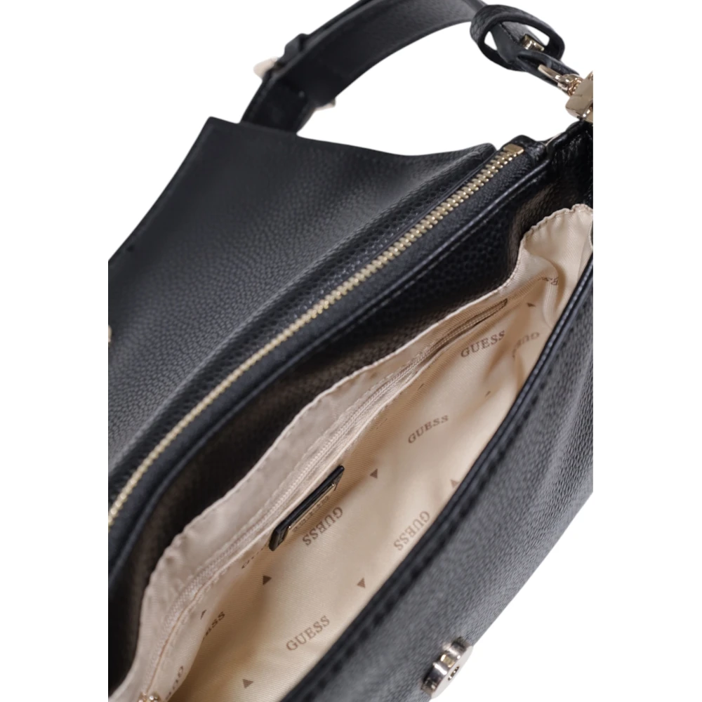 Guess Middelgrote Dames Tas Collectie in Polyurethaan Black Dames