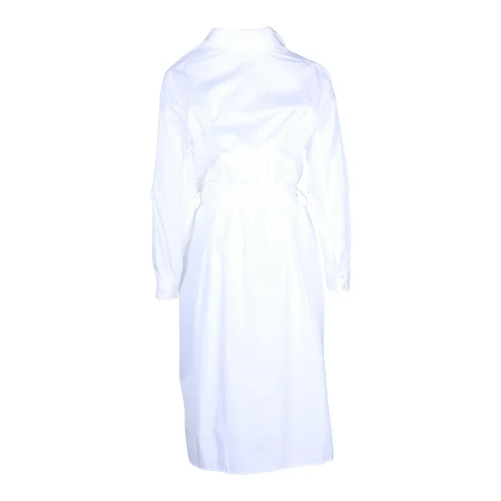 Hermès Vintage Pre-owned Cotton dresses White Dames