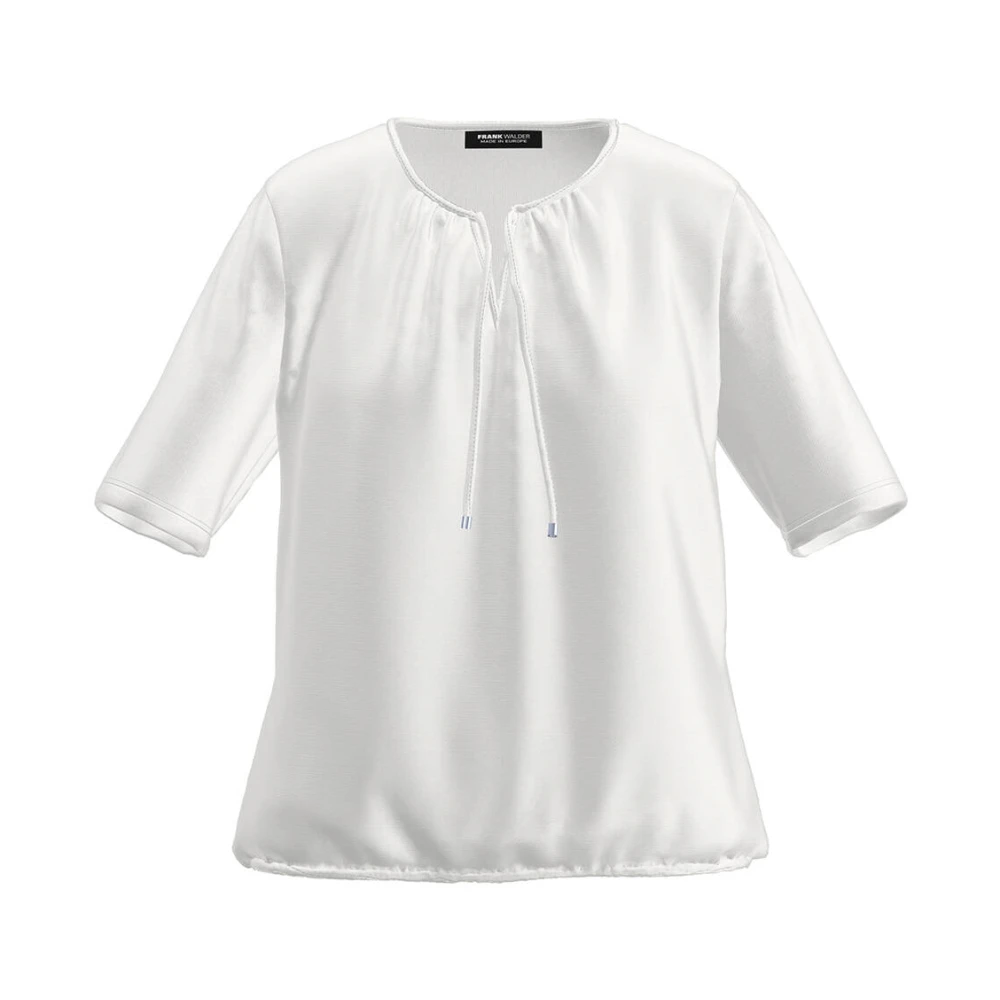 Frank Walder Top korte mouw White Dames