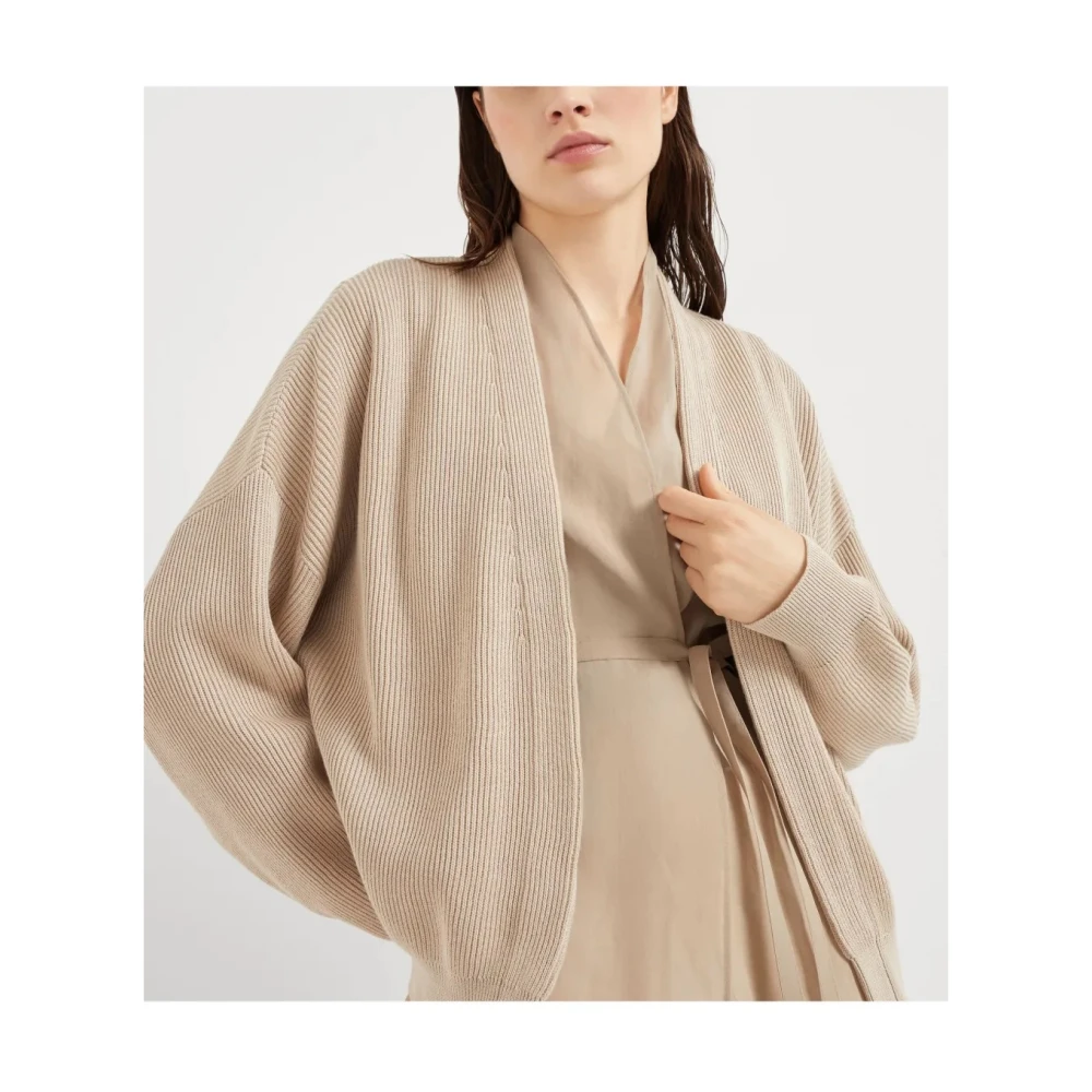 BRUNELLO CUCINELLI Luxe Biscuit Gebreide Kleding Ss25 Beige Dames