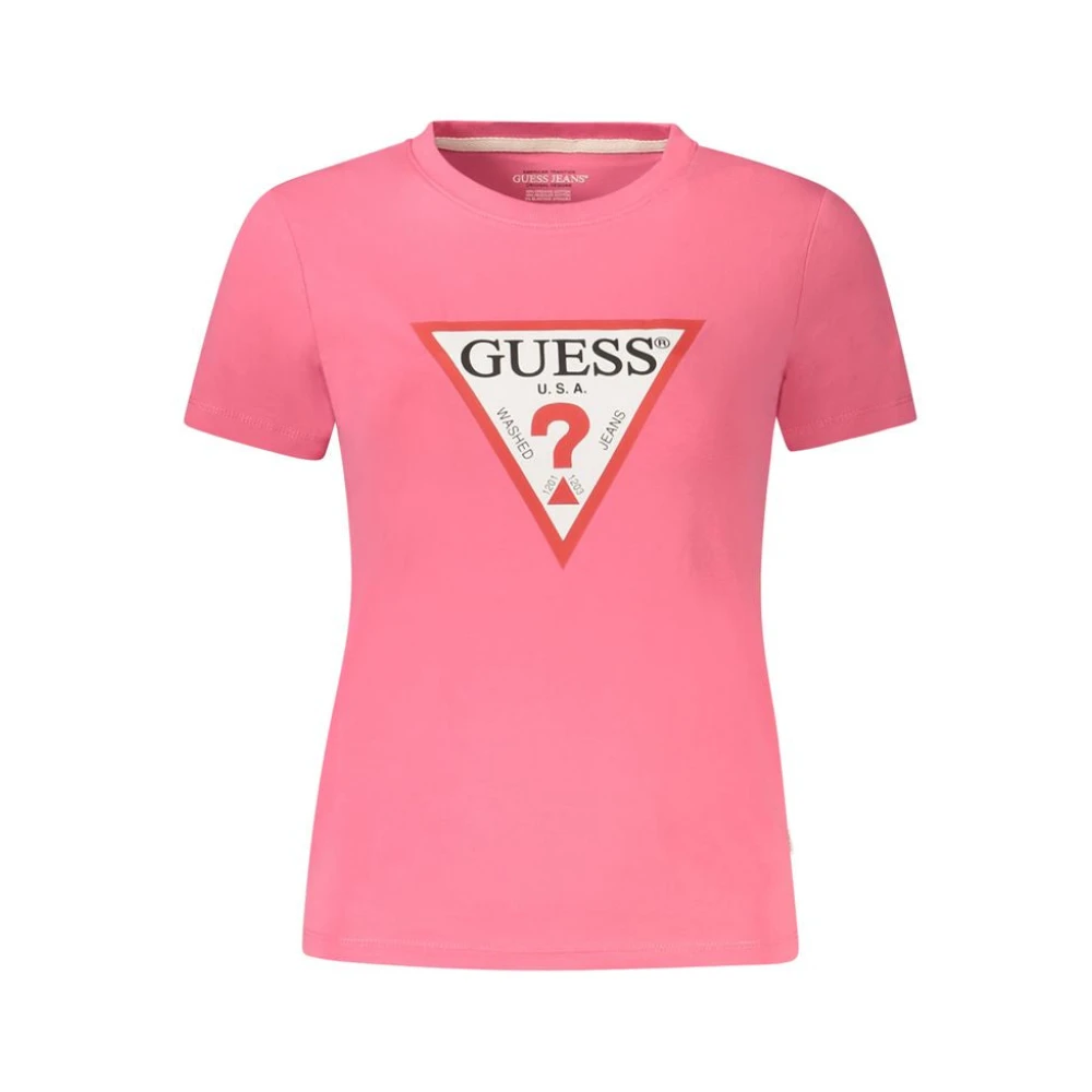 Guess - Tops > T-Shirts - Pink - Guess - Modalova