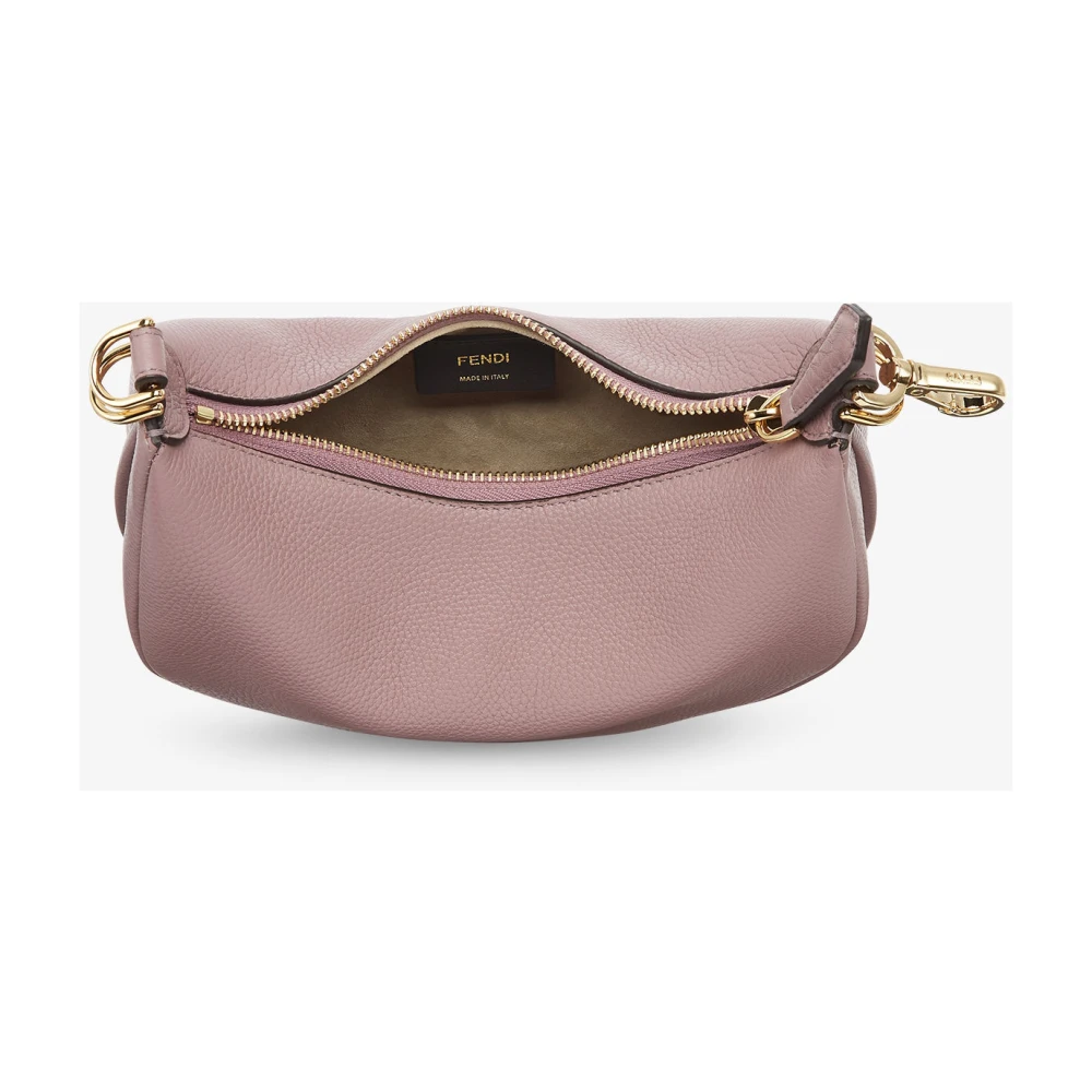 Fendi Roze Geëmailleerde Letters Crossbody Tas Pink Dames