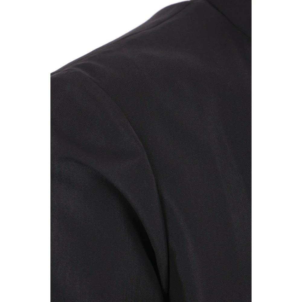 Comme des Garçons Zwarte Technische Jas met Uitgesneden Black Heren