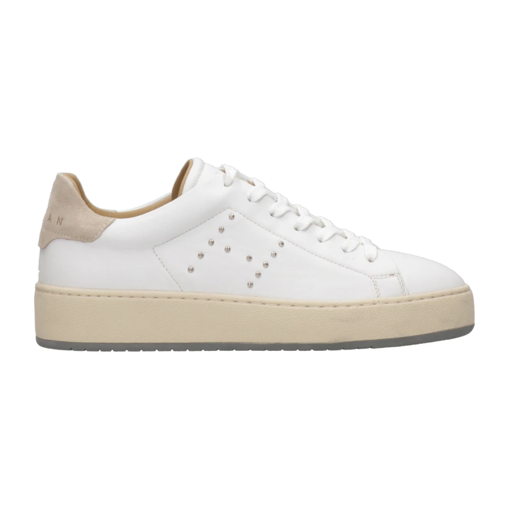 Hogan Women's White Studded Leather Sneakers